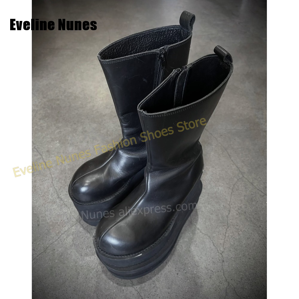 Round Toe Multi-Layer Wavy Pla - Street Fashion Y2K review and price