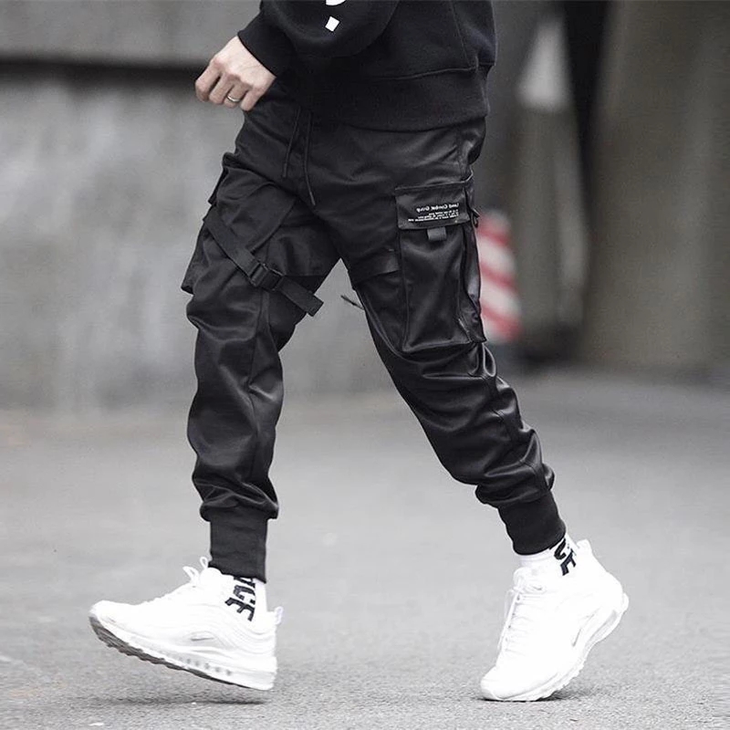 Ribbons Harem Joggers Men Carg - Street Fashion Men 2025 review and price